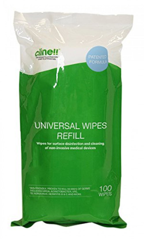 Clinell alcoholvrije ontsmettingsdoekjes Navulling voor Koker / 100st