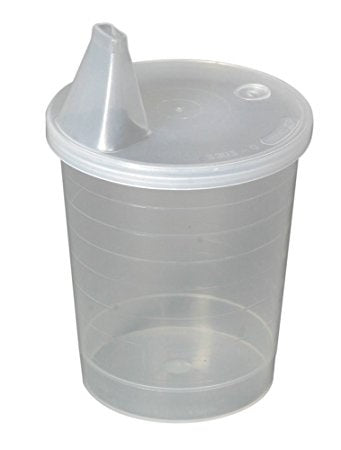 Beker met tuitdeksel voor éénmalig gebruik, 200 cc / Zakje van 20