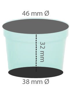 Medicatiebekertjes 25-30cc - Laag model / 50 stuks
