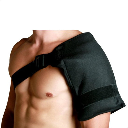 Schouderbandage voor koudtherapie - inclusief 2 coldpacks