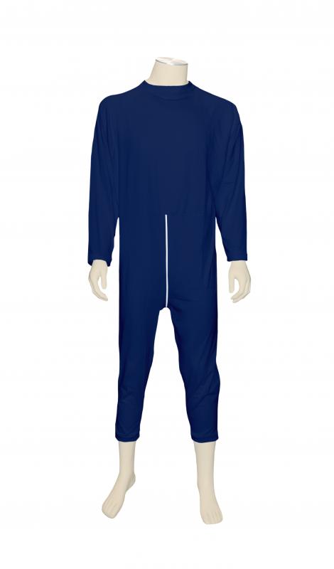 GCare GCare verpleegpyjama lange mouwen en benen, marine blauw