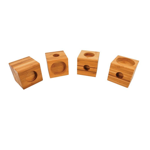 Bamboe verhogingsblokken - Set van 4