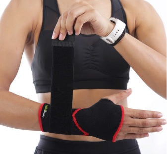 Orthopedic Elastische Polsspalk, zwart - 3101