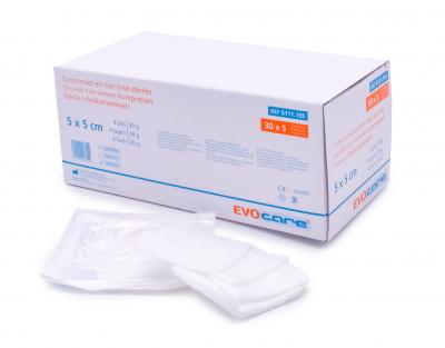 Evocare Non-Woven Kompressen - 4 Lagig - Steriel