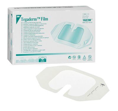 Tegarderm Film transp. IV, 6 x 7 cm - steriel Doos van 100st