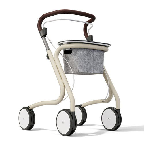Mobio Scandinavian Butler - rollator - Indoor rollator - met mand en dienblad