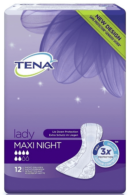 Tena Discreet Maxi Night