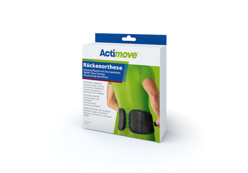 Actimove Sport Rugstabilisator - Stevig paneel met verstelbare drukpads